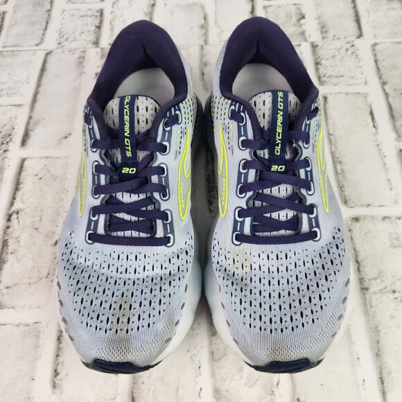 Brooks Glycerin GTS 20 Women's Sz 9 B Light Blue Athletic Running Train Sneakers - Picture 9 of 10